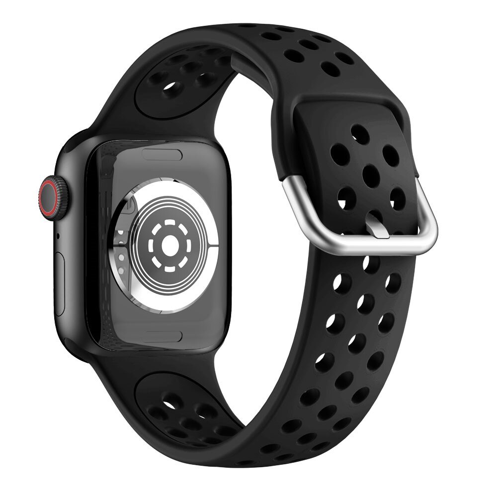 Apple Watch 38/40/41 mm Sport Siliconen bandje Zwart