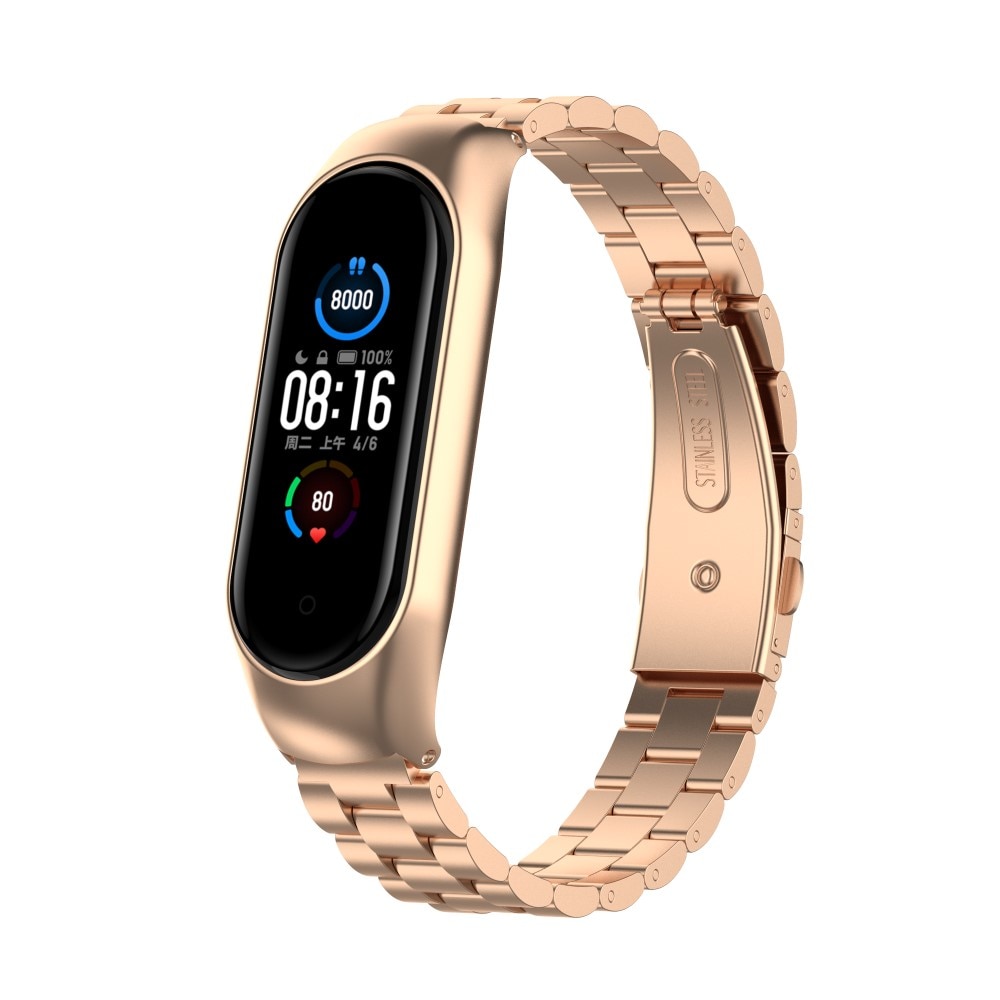 Xiaomi Mi Band 5/6 Metalen Armband Rosé goud