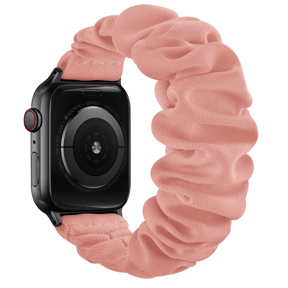 Apple Watch 38/40/41 mm Scrunchie bandje Roze/Zwart