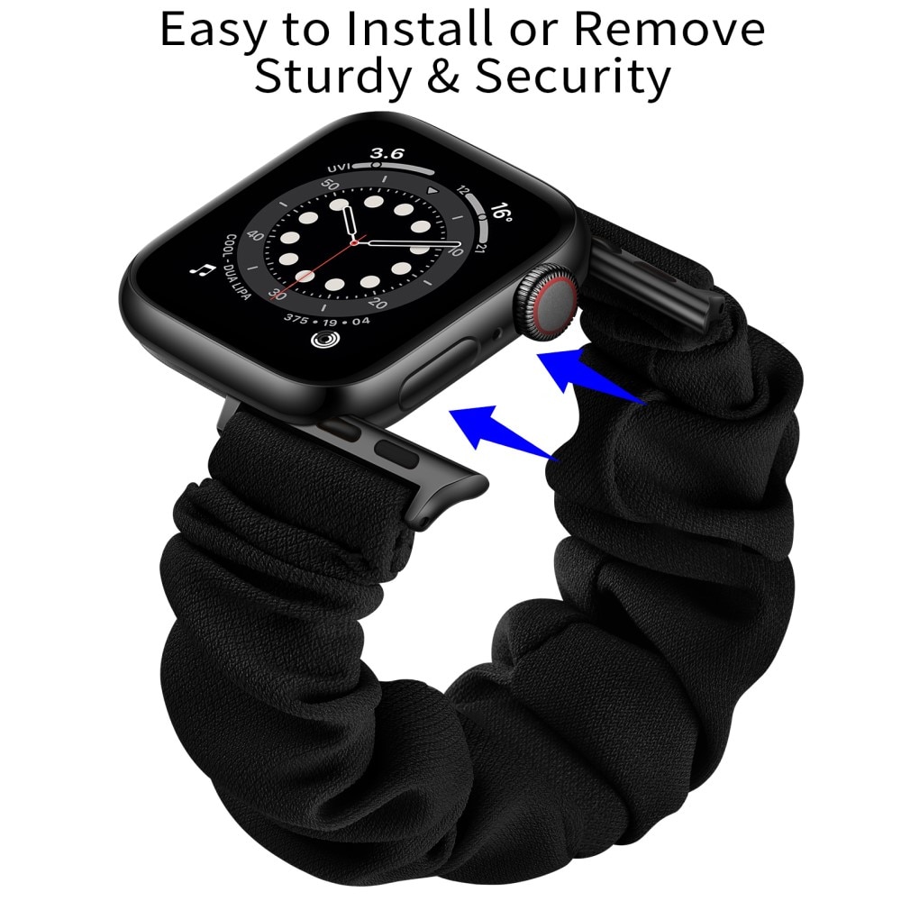 Apple Watch 38mm Scrunchie bandje zwart