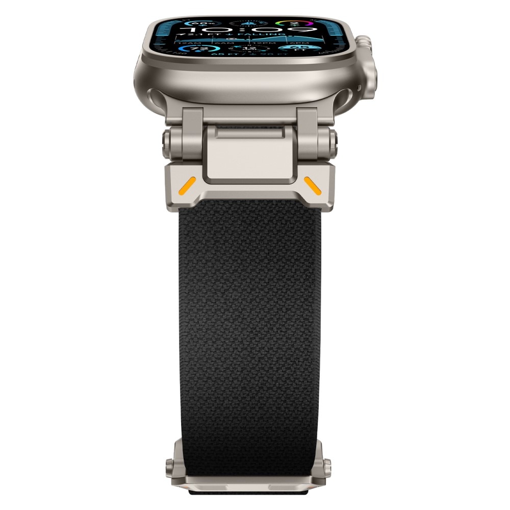 Endure Flex Nylon Strap Apple Watch Series 9 45mm Zwart/titan