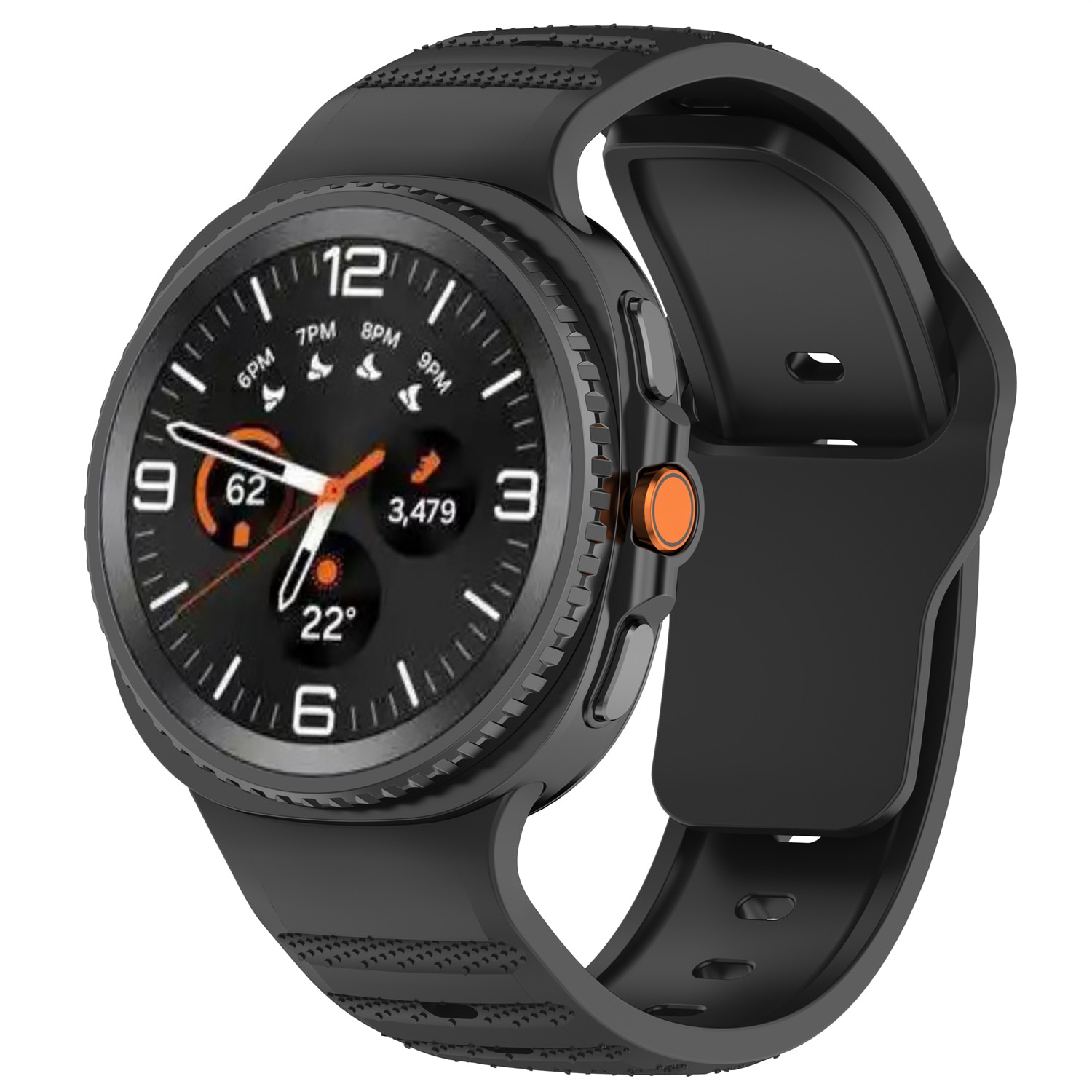 Samsung Galaxy Watch 8 40mm Siliconen bandje Zwart