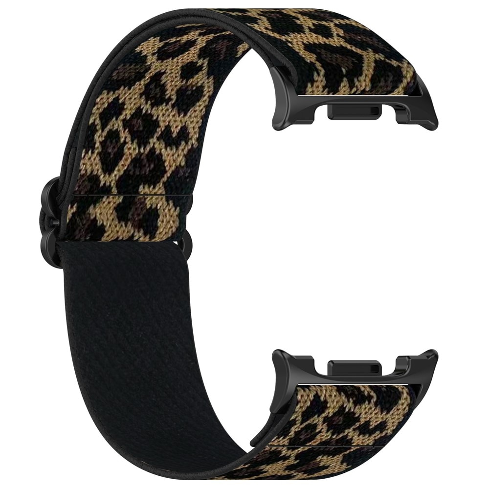 Samsung Galaxy Watch 8 40mm Elastisch Nylon bandje, Luipaard