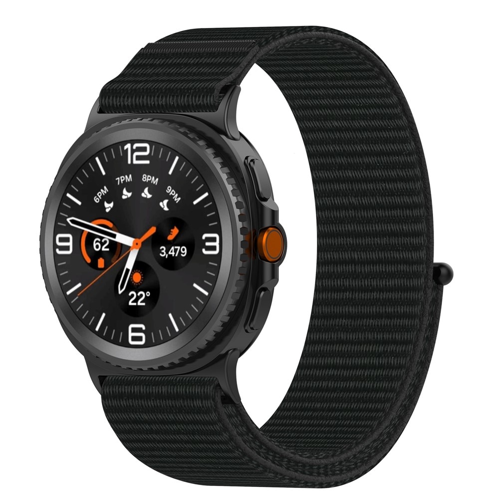 Samsung Galaxy Watch Ultra (2025) Nylon bandje Zwart