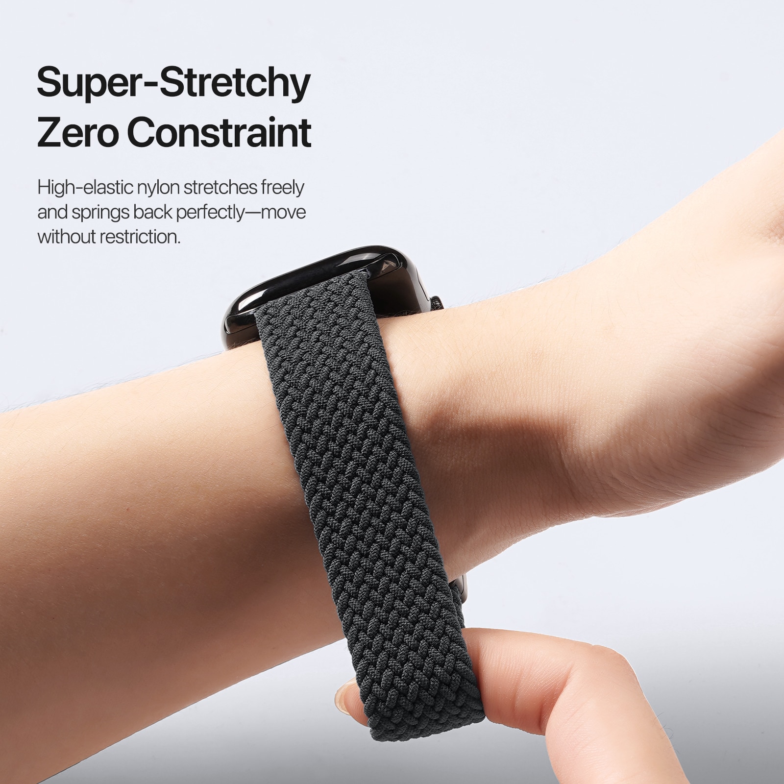 Apple Watch Series 4-6 44mm Nylon Woven bandje Navy