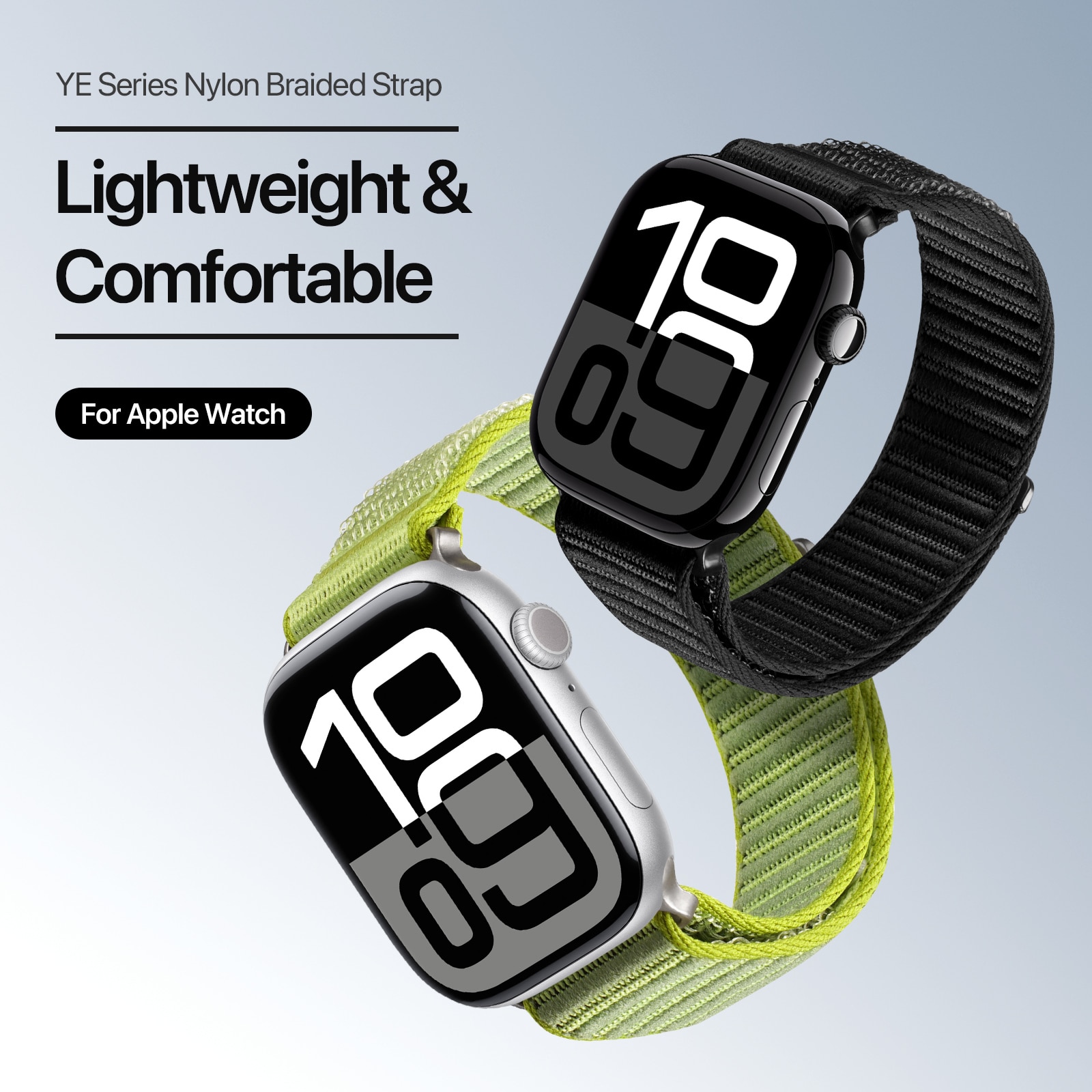 Samsung Watch Series 7 41mm Nylon bandje Zwart