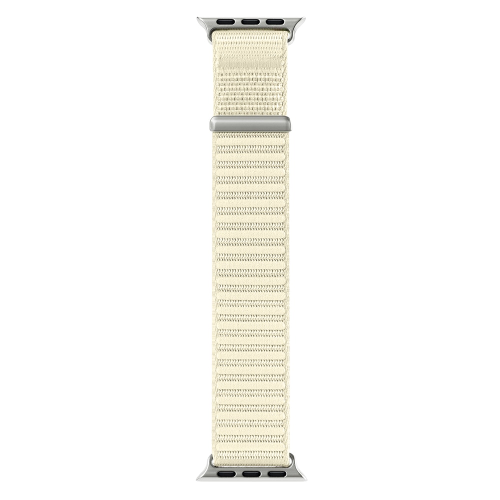 Apple Watch Series 7 41mm Nylon bandje Wit