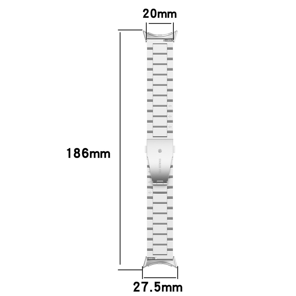Google Pixel Watch 3 41mm Titanium Armband Zilver