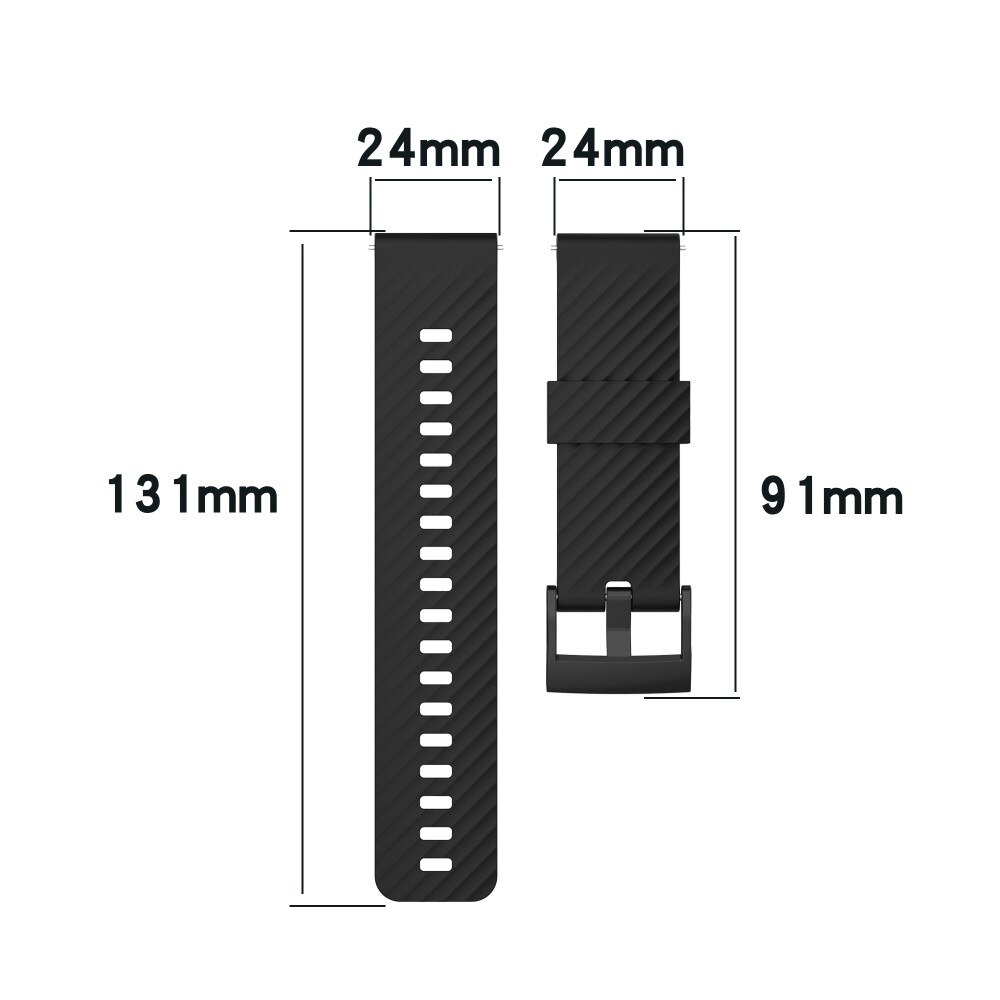 Suunto 7/9/9 Baro Siliconen bandje Zwart