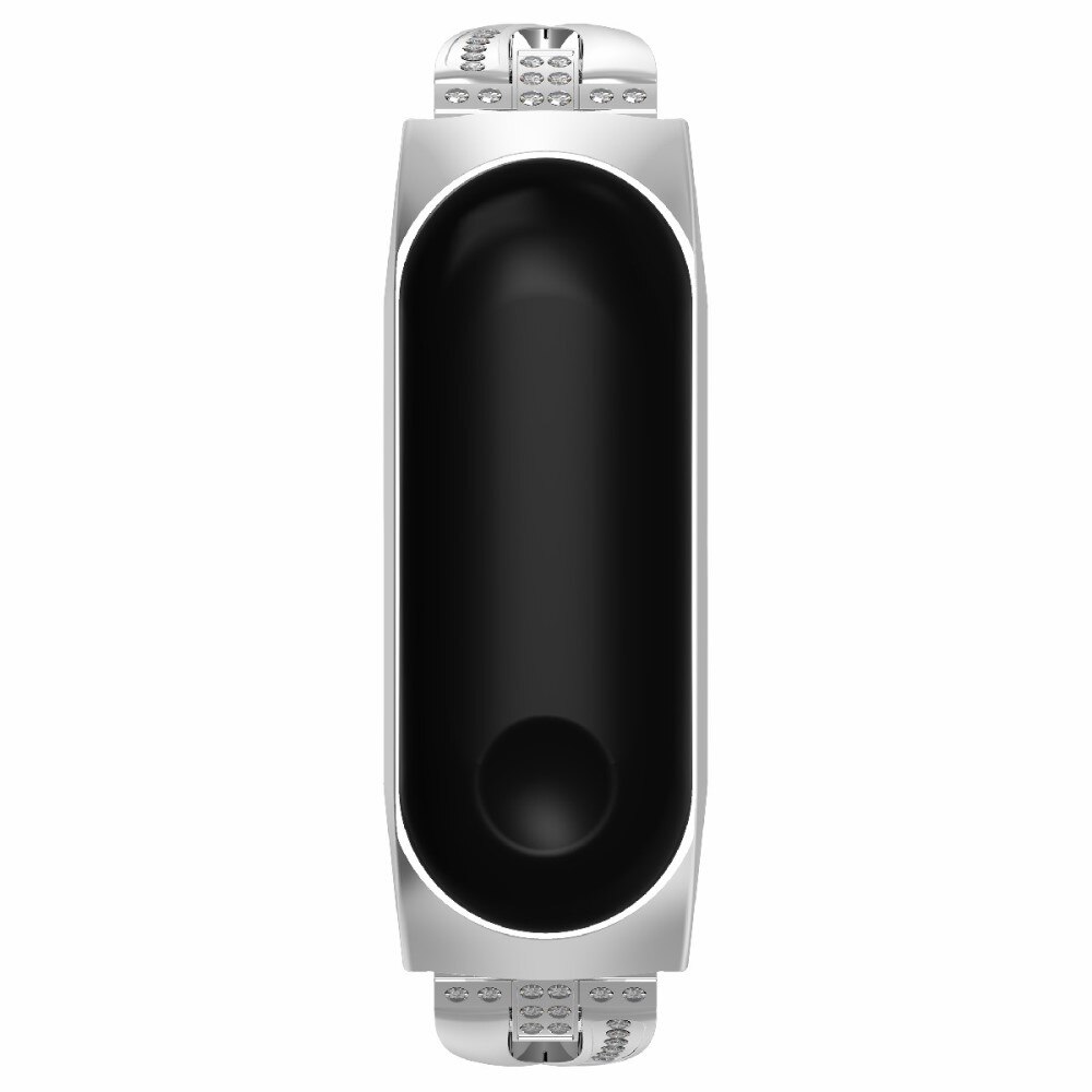 Xiaomi Mi Band 5/6 Crystal Bracelet Zilver