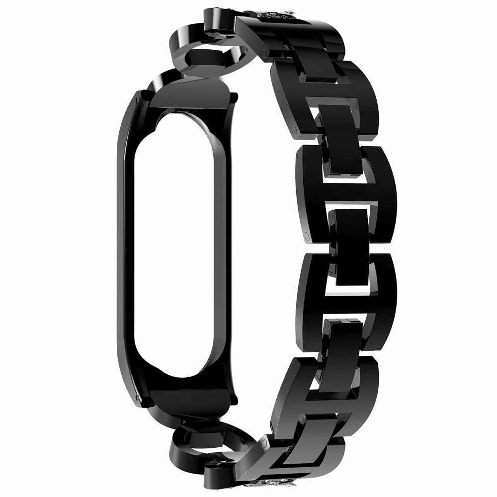 Xiaomi Mi Band 5/6 Rhinestone Bracelet Zwart