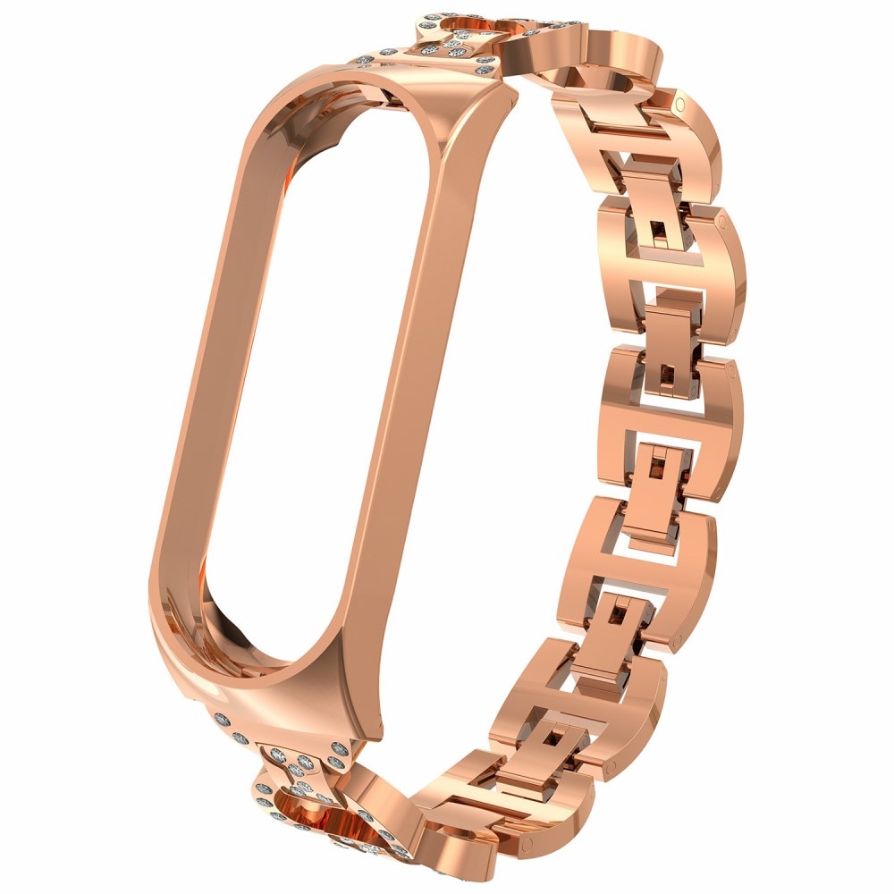 Xiaomi Mi Band 5/6 Rhinestone Bracelet Rose Gold