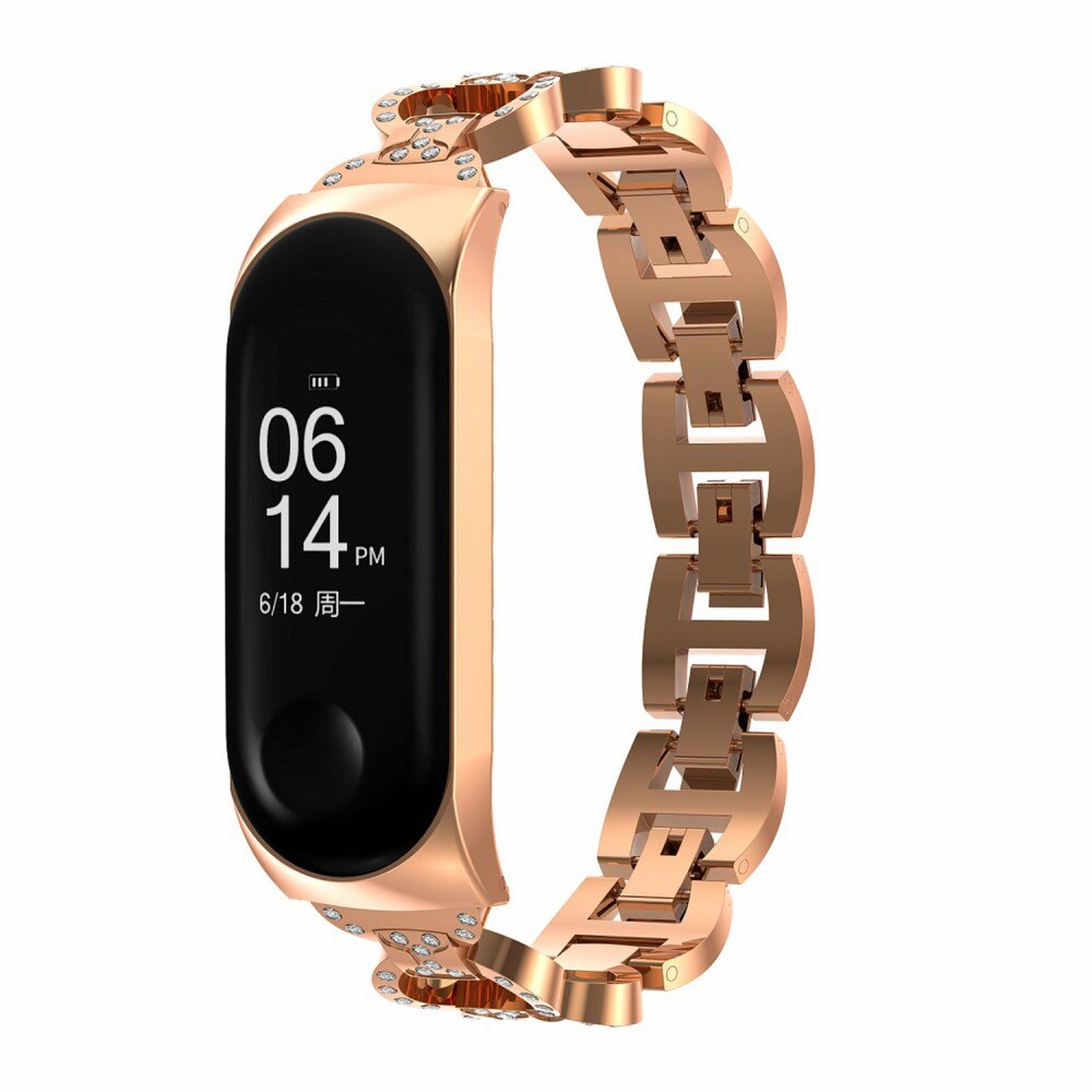 Xiaomi Mi Band 5/6 Rhinestone Bracelet Rose Gold