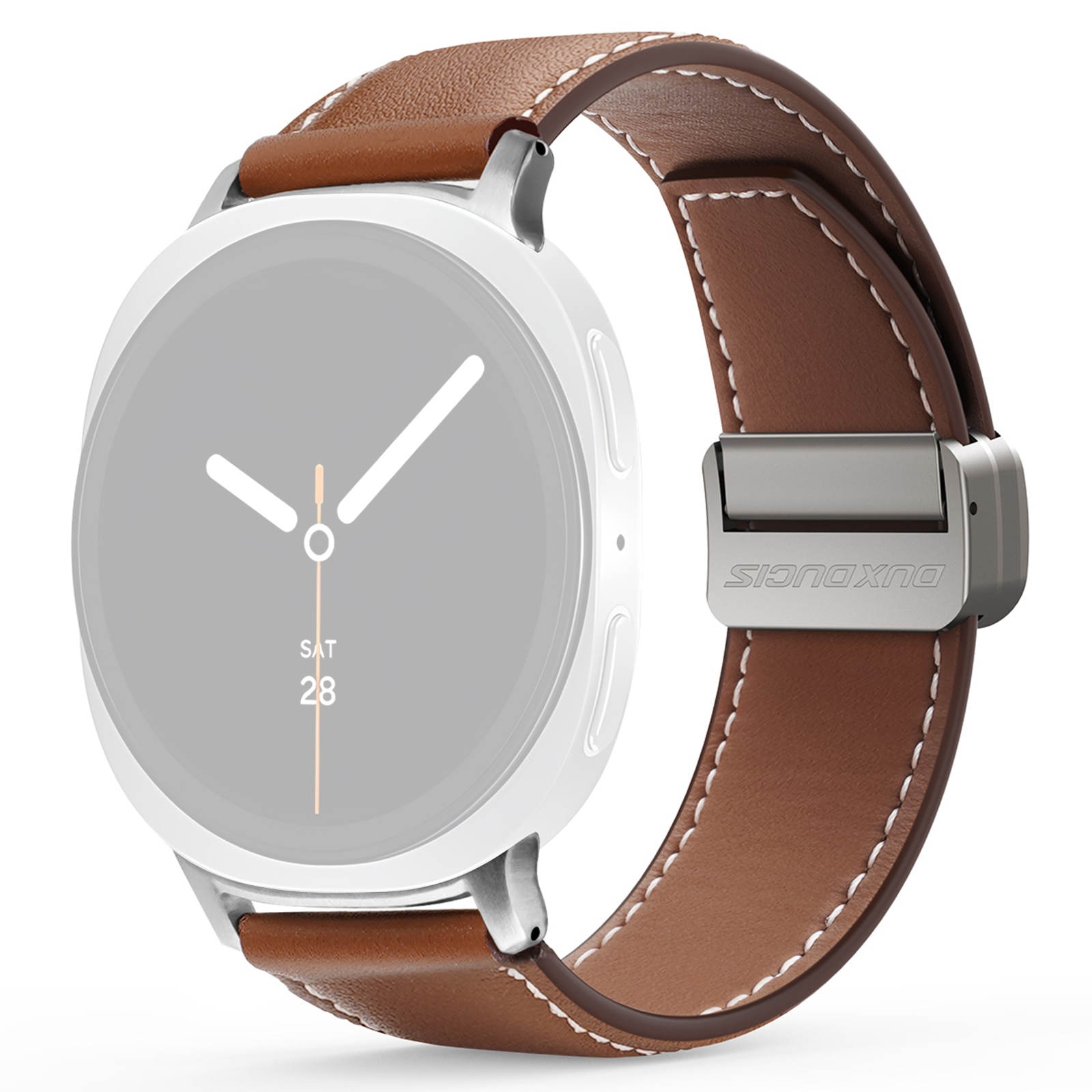 Leren Horlogeband Samsung Galaxy Watch 8 44mm Bruin