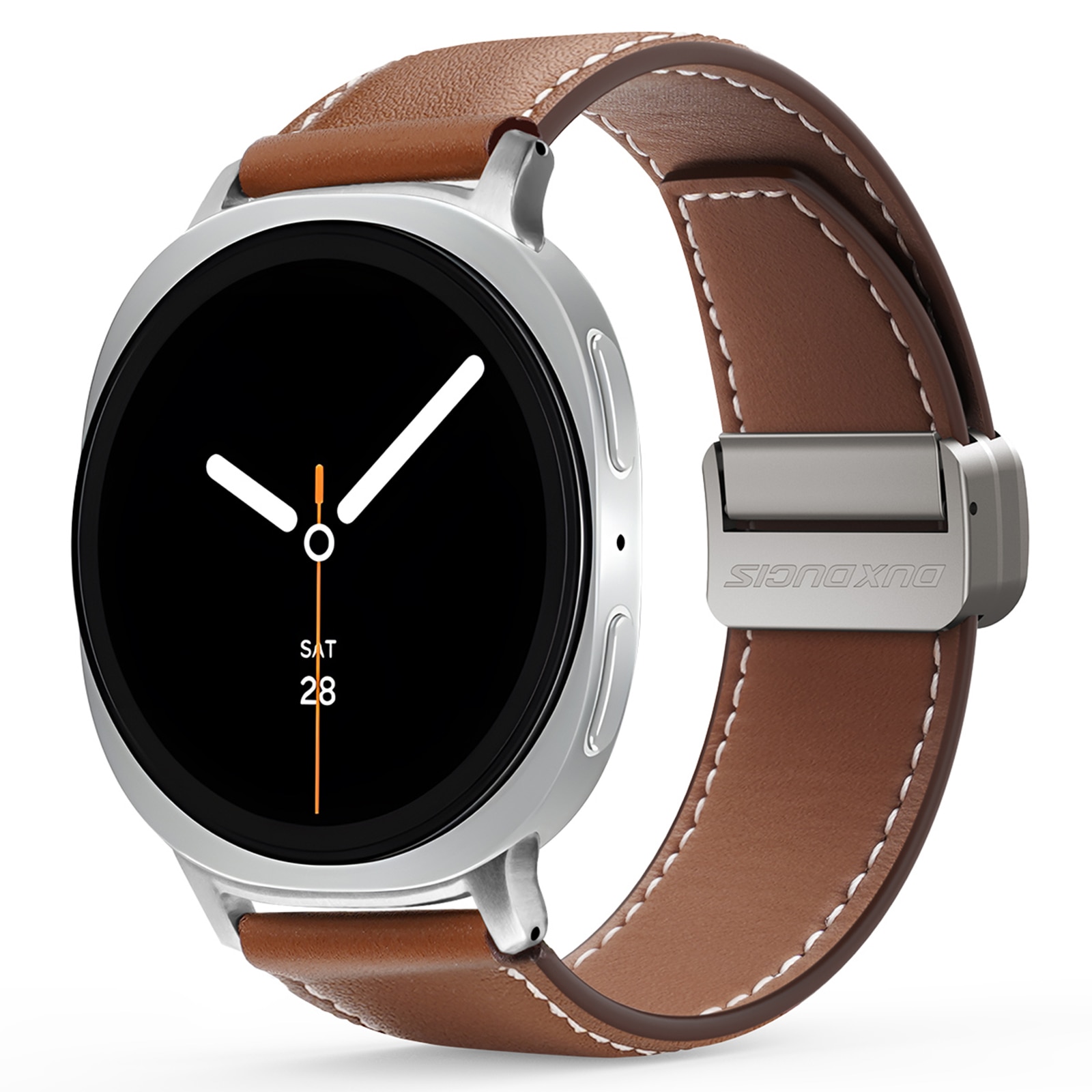 Leren Horlogeband Samsung Galaxy Watch 8 44mm Bruin
