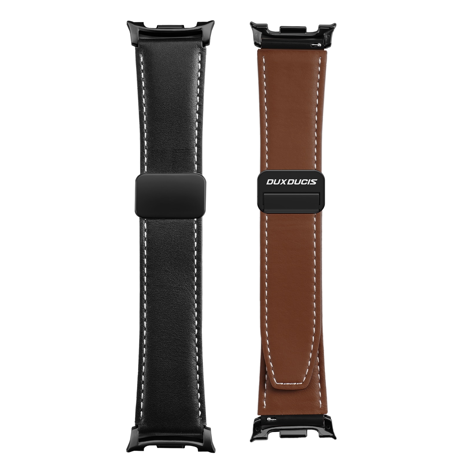 Leren Horlogeband Samsung Galaxy Watch 8 Classic Zwart