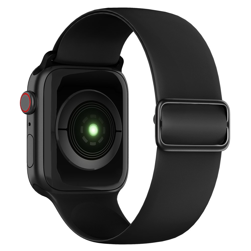 Apple Watch SE 40mm Elastisch silicoonbandje zwart