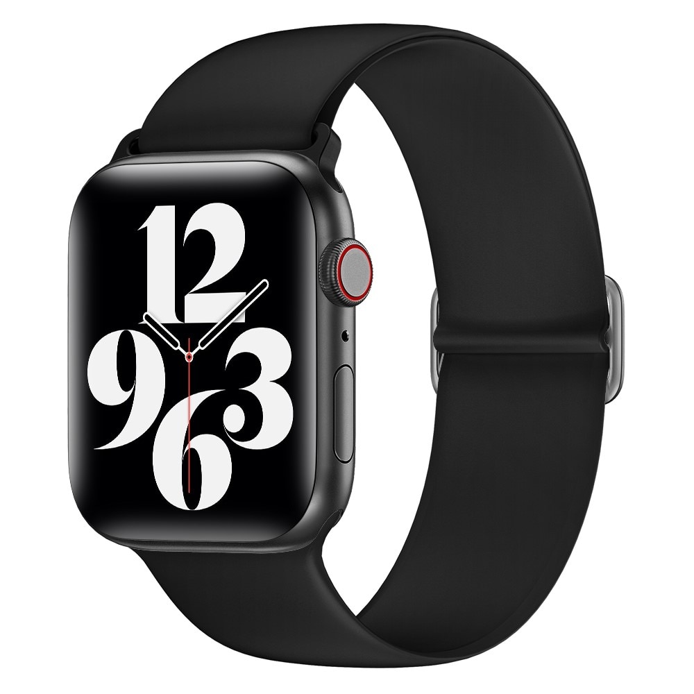 Apple Watch 38/40/41mm Elastisch silicoonbandje Zwart