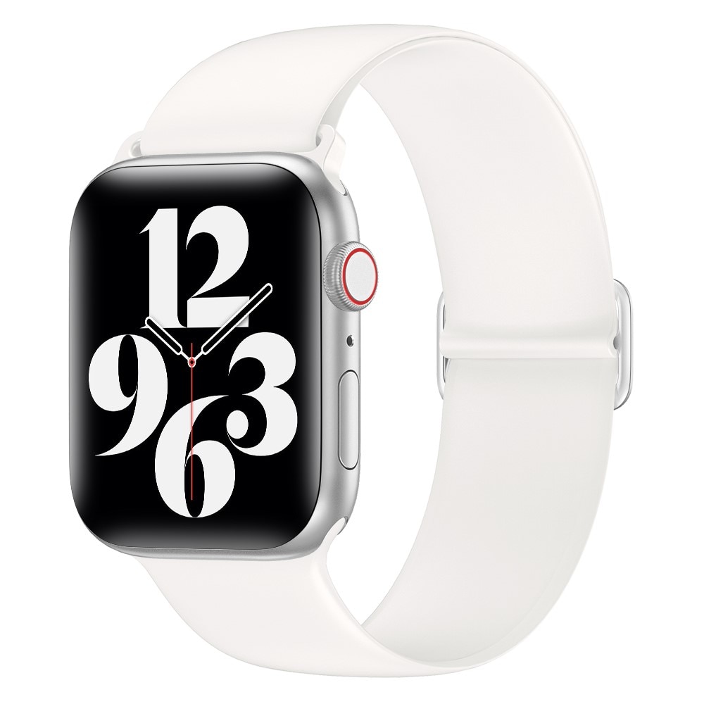 Apple Watch 41mm Series 9 Elastisch silicoonbandje wit