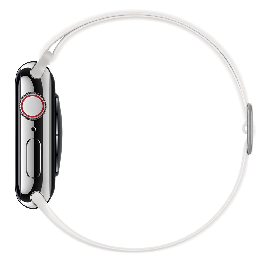 Apple Watch 41mm Series 9 Elastisch silicoonbandje wit