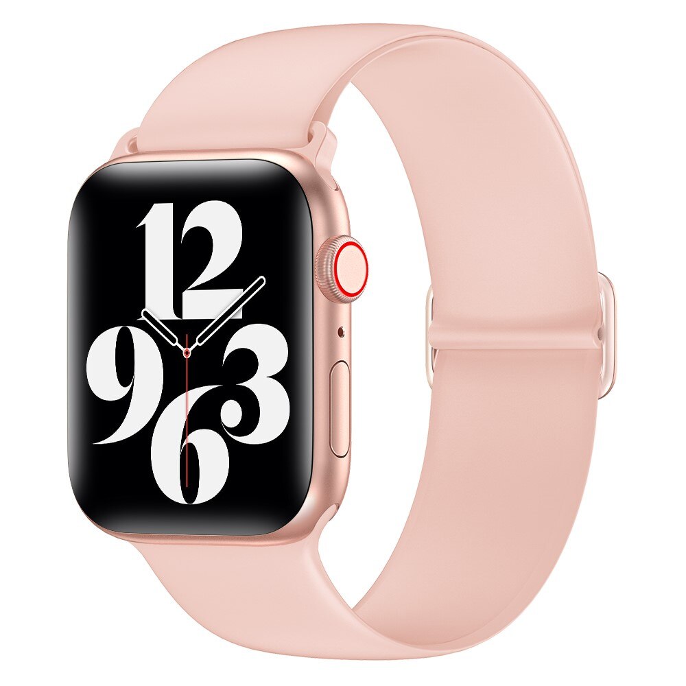 Apple Watch SE 40mm Elastisch silicoonbandje roze