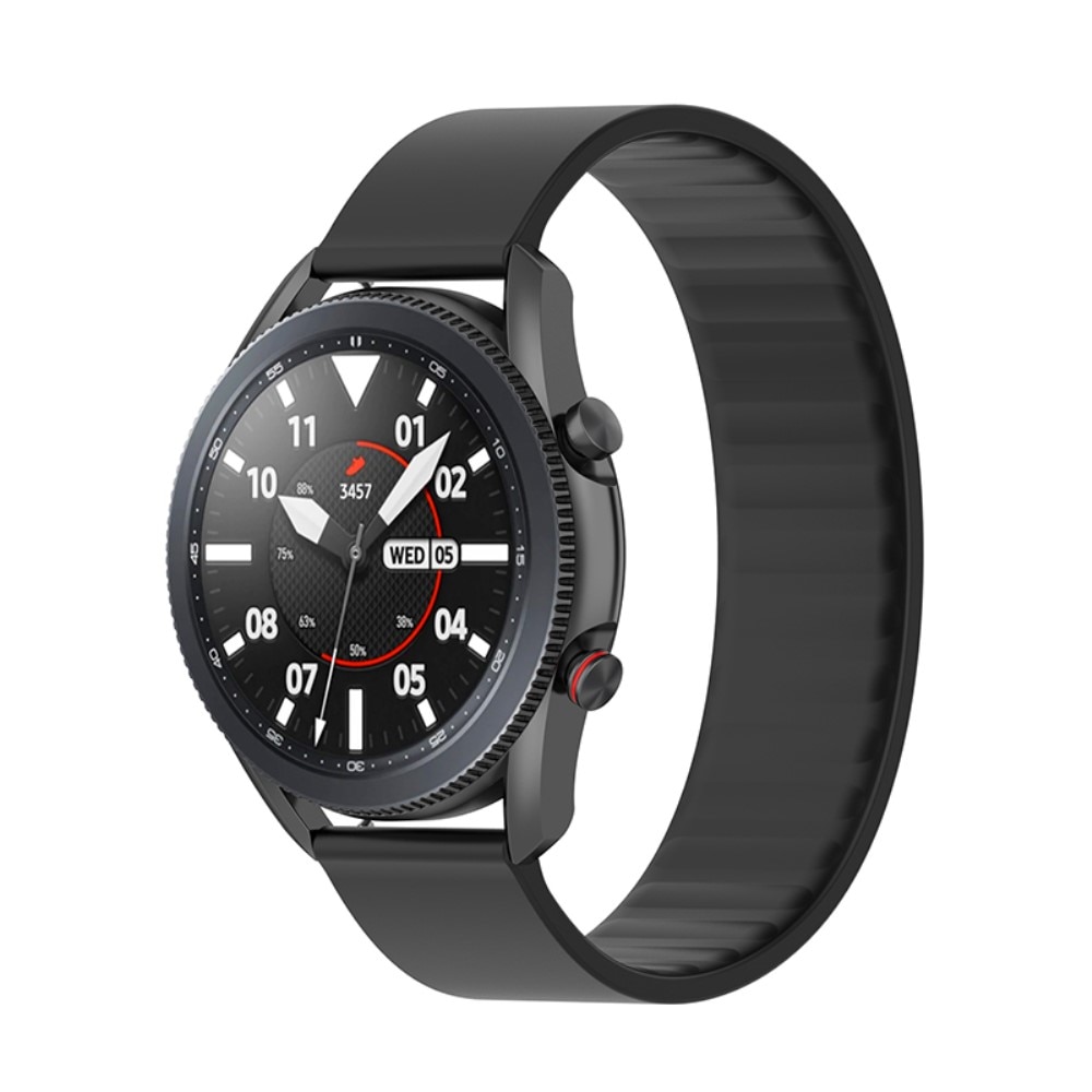 Samsung Galaxy Watch 46mm/45mm Soft Silicone Strap Zwart