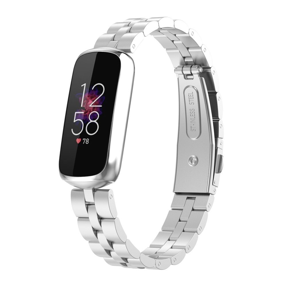 Fitbit Luxe Metalen Armband Zilver