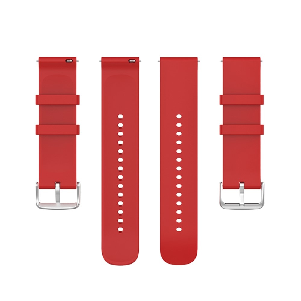 Universal 22mm Siliconen bandje rood