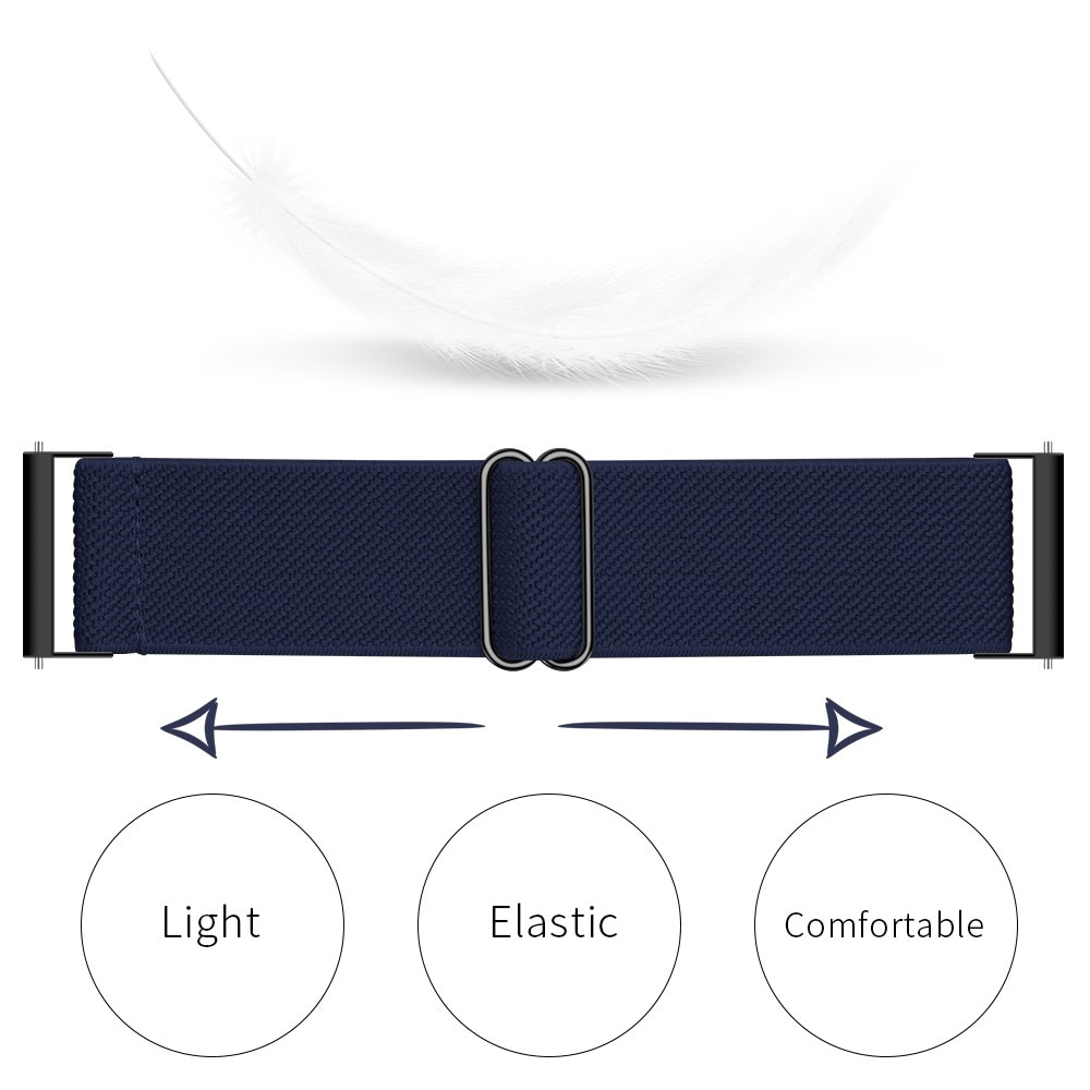 Withings Steel HR 40mm Elastisch Nylon bandje, donkerblauw