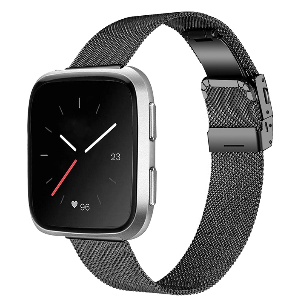 Fitbit Versa/Versa 2 Armband Mesh Zwart