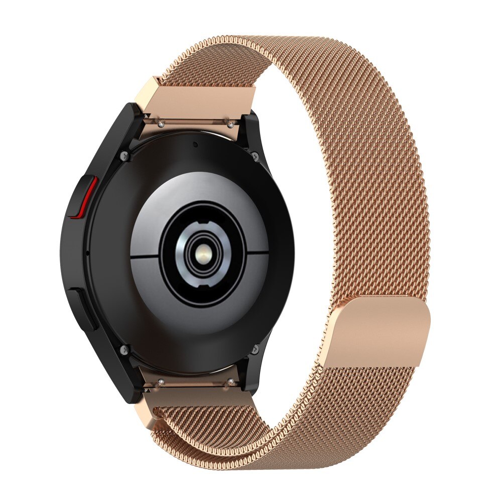 Samsung Galaxy Watch 6 Classic 43mm Full Fit Milanese bandje, rosé goud