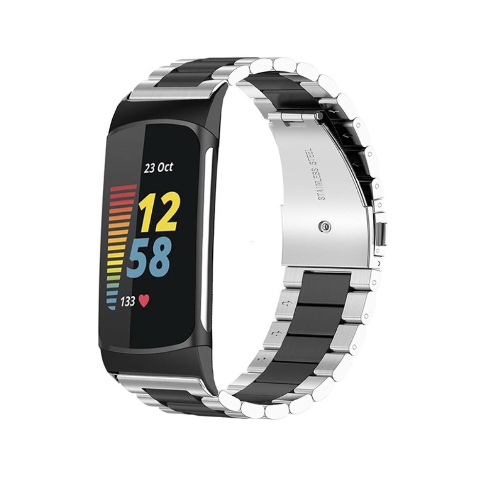 Fitbit Charge 5 Metalen Armband Zilver