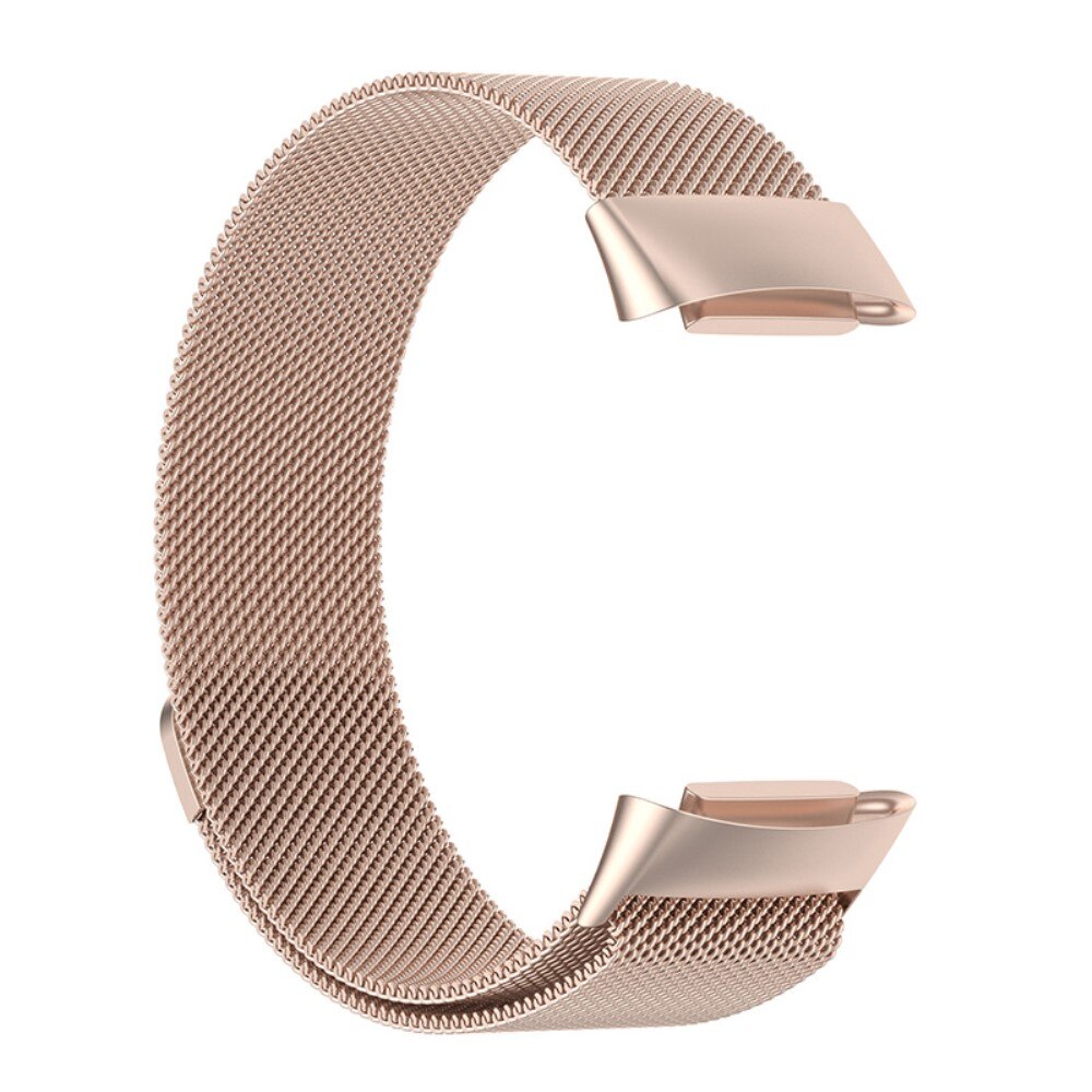 Fitbit Charge 5 Milanese bandje Rosé goud