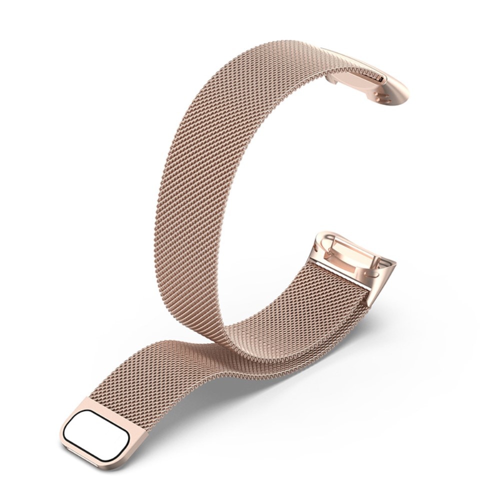 Fitbit Charge 5 Milanese bandje Rosé goud