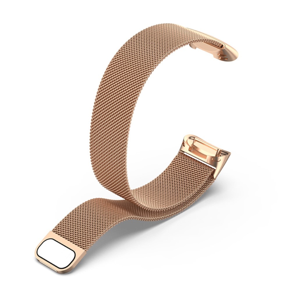 Fitbit Charge 5 Milanese bandje Rosé goud