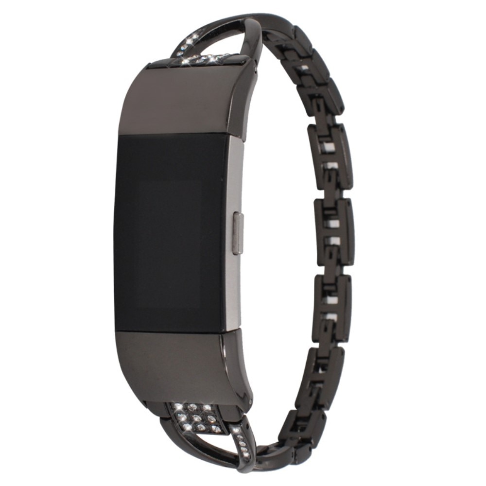 Fitbit Charge 5 Crystal Bracelet Zwart