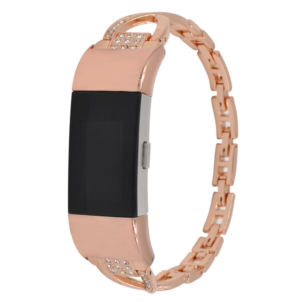 Fitbit Charge 6 Crystal Bracelet Rose Gold