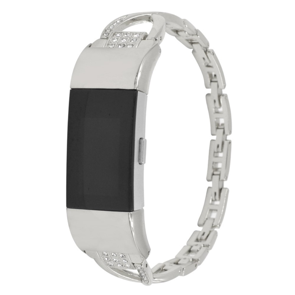 Fitbit Charge 5 Crystal Bracelet Zilver