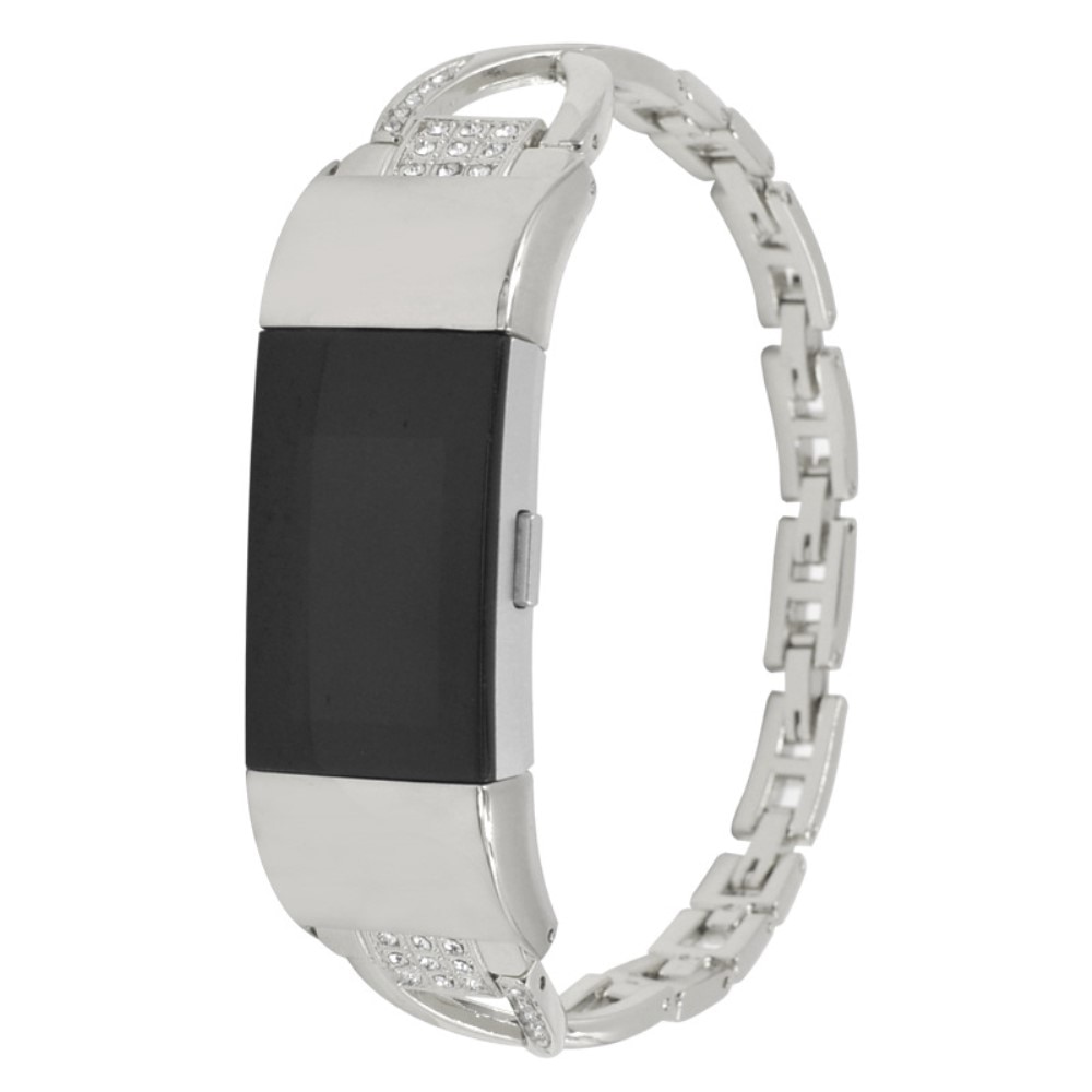 Fitbit Charge 6 Crystal Bracelet Zilver