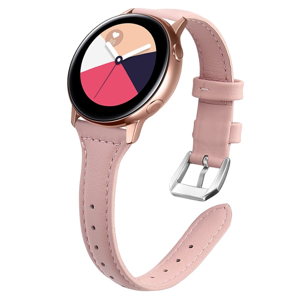 Samsung Galaxy Watch 5 44mm Slim Leren bandje Roze