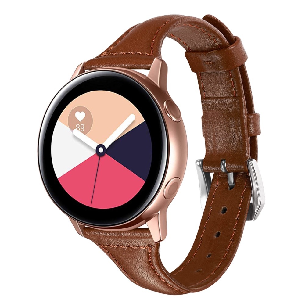 Samsung Galaxy Watch 5 44mm Slim Leren bandje Bruin