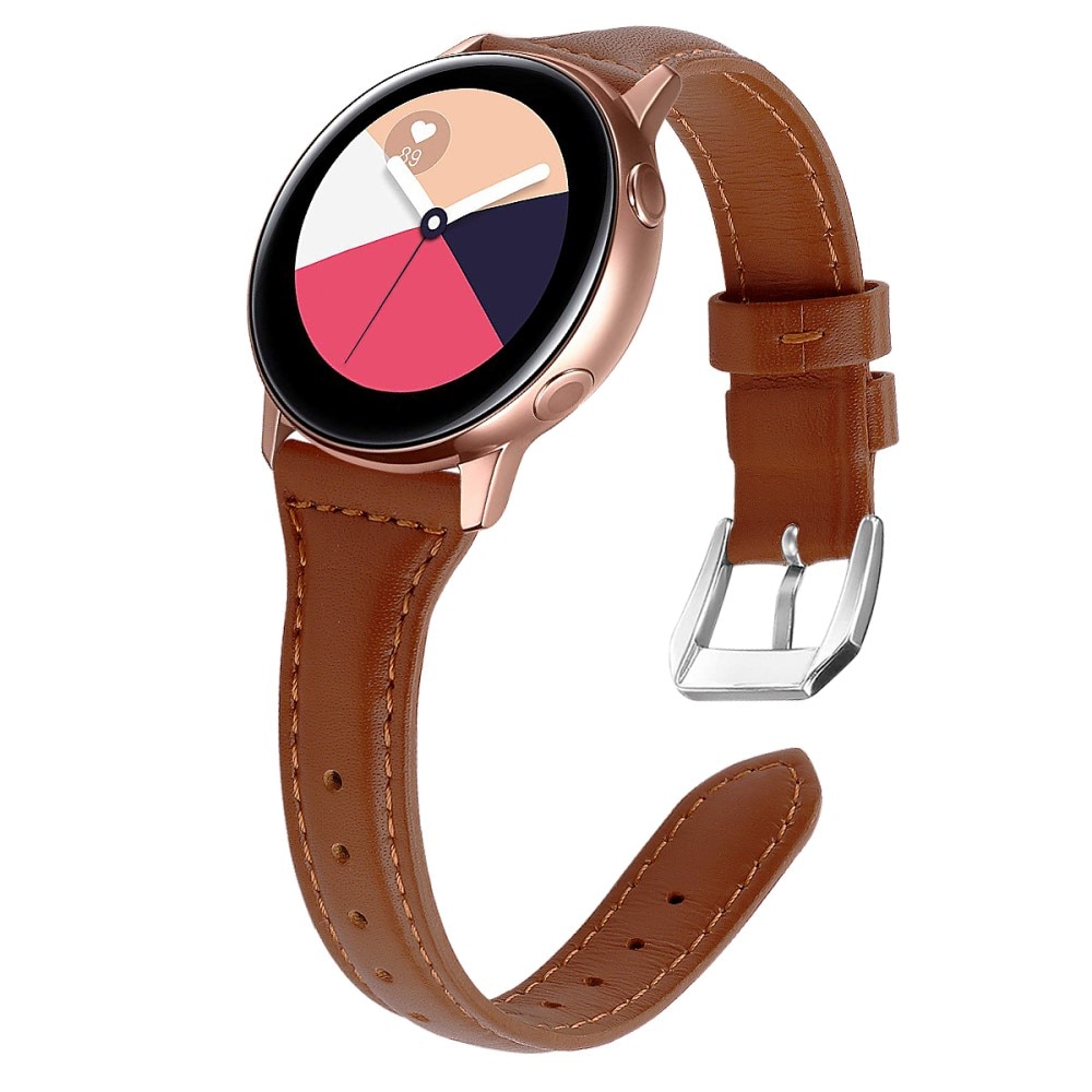 Samsung Galaxy Watch 5 Pro 45mm Slim Leren bandje Bruin