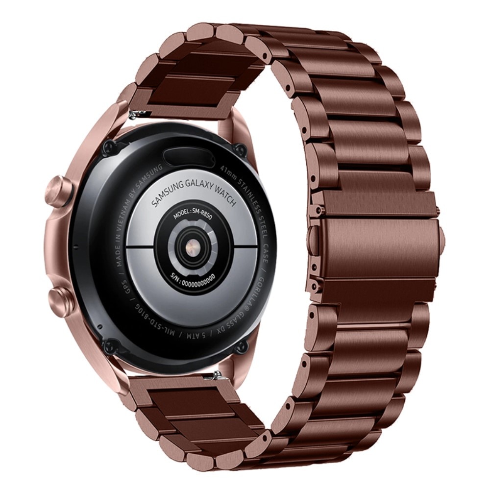 Samsung Galaxy Watch 4 44mm Metalen Armband Bruin