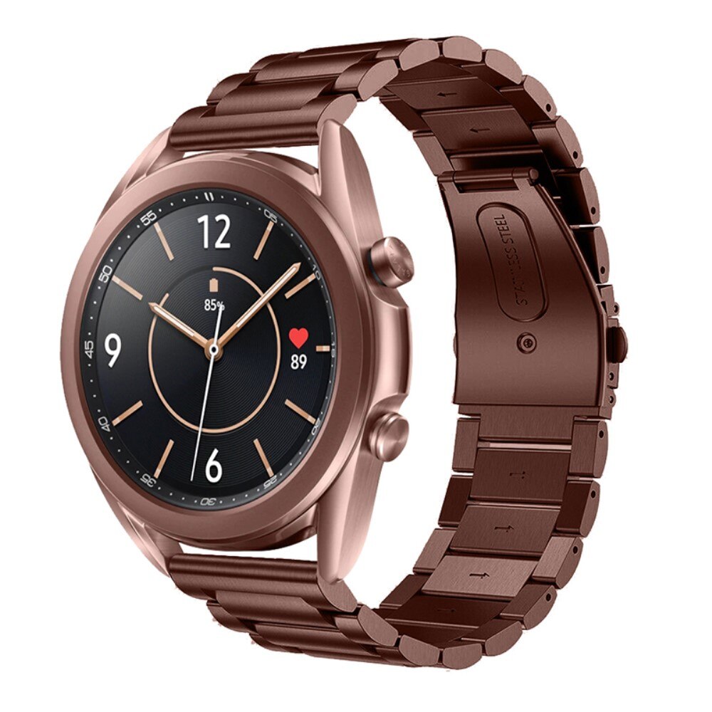 Samsung Galaxy Watch 4 44mm Metalen Armband Bruin