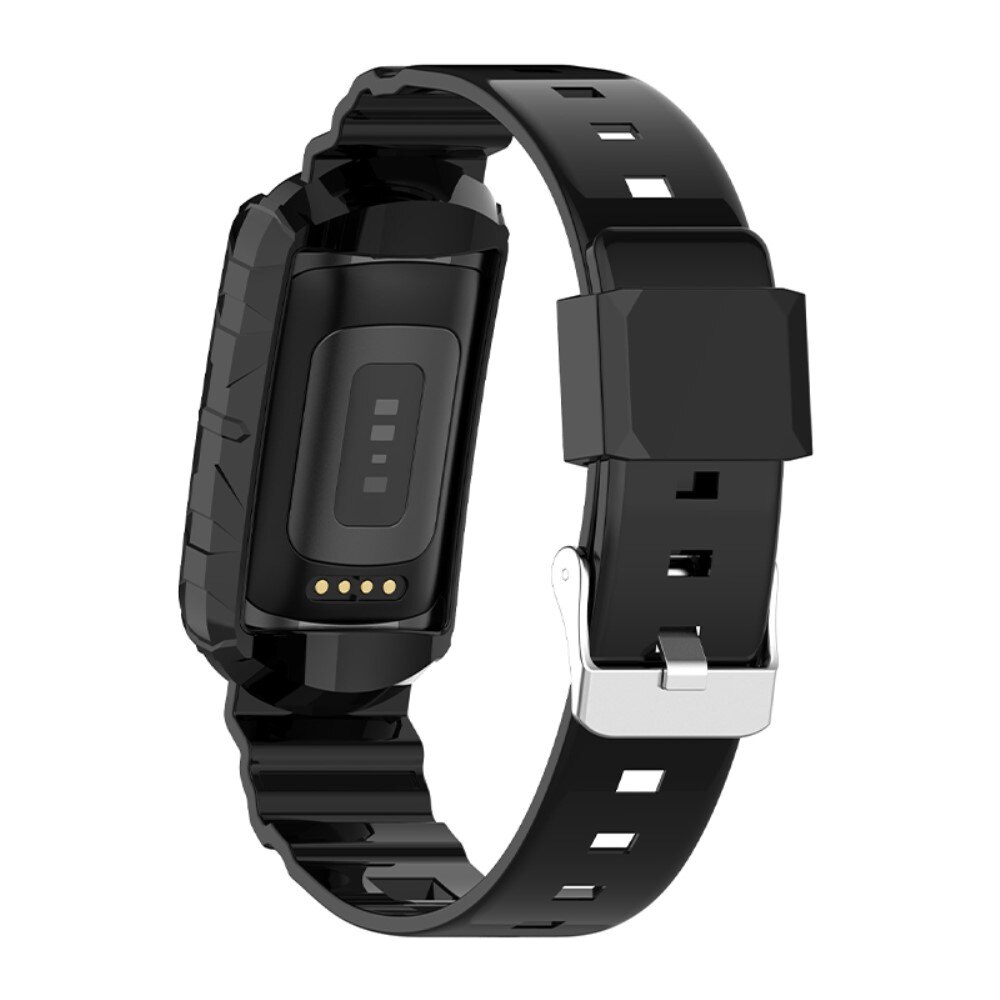 Fitbit Charge 3/4/5 Siliconen bandje Zwart