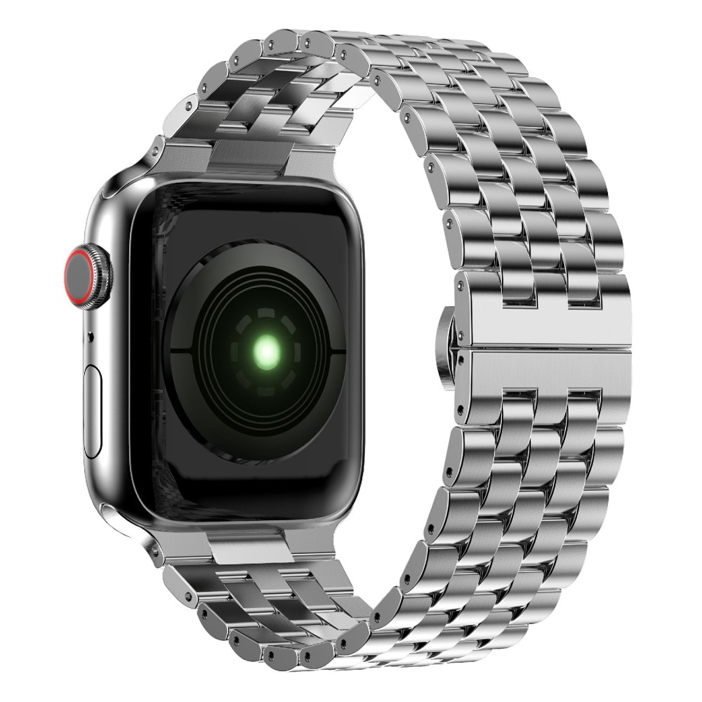 Apple Watch 45mm Series 8 Business Metalen Armband zilver