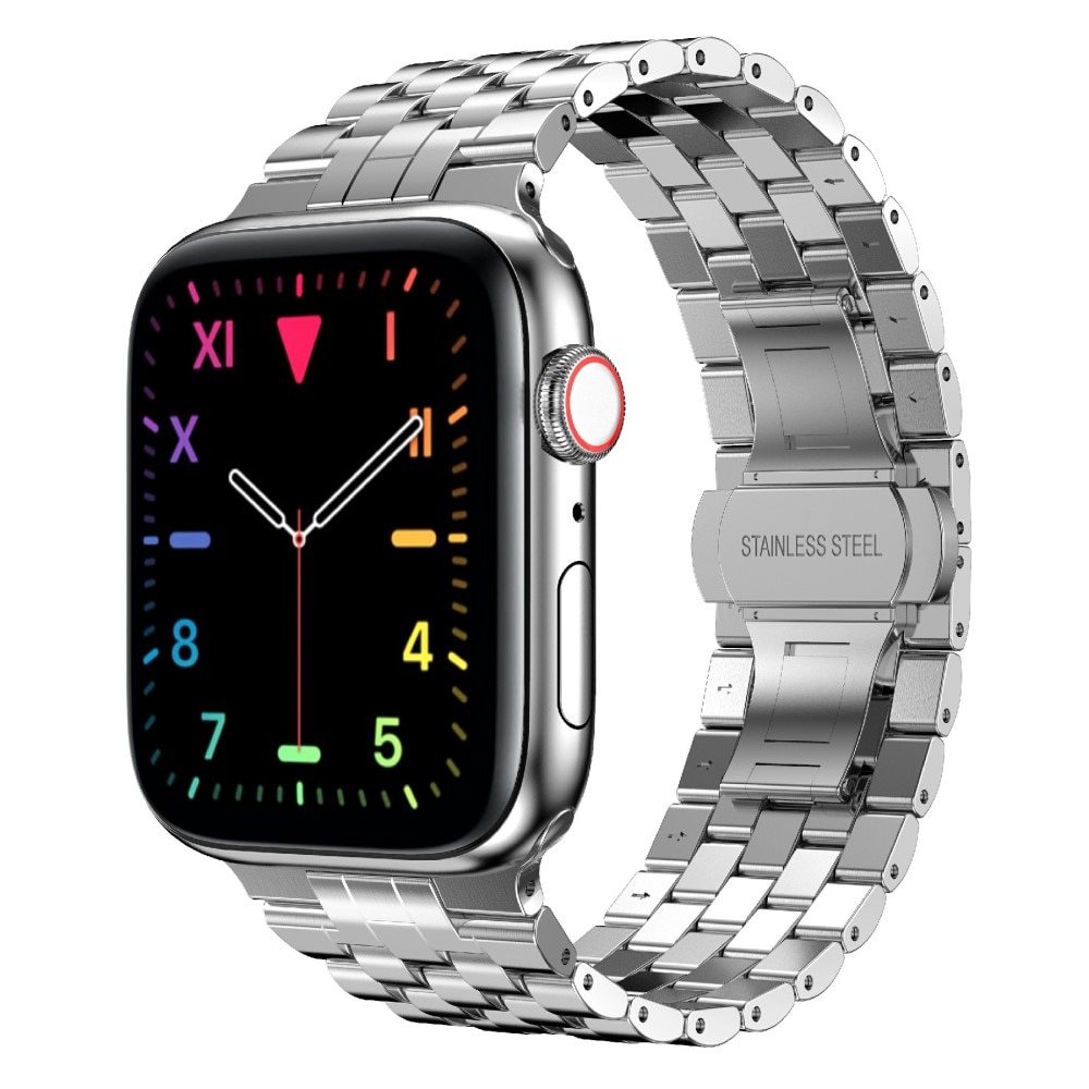 Apple Watch 42/44/45/49 mm Business Metalen Armband Zilver