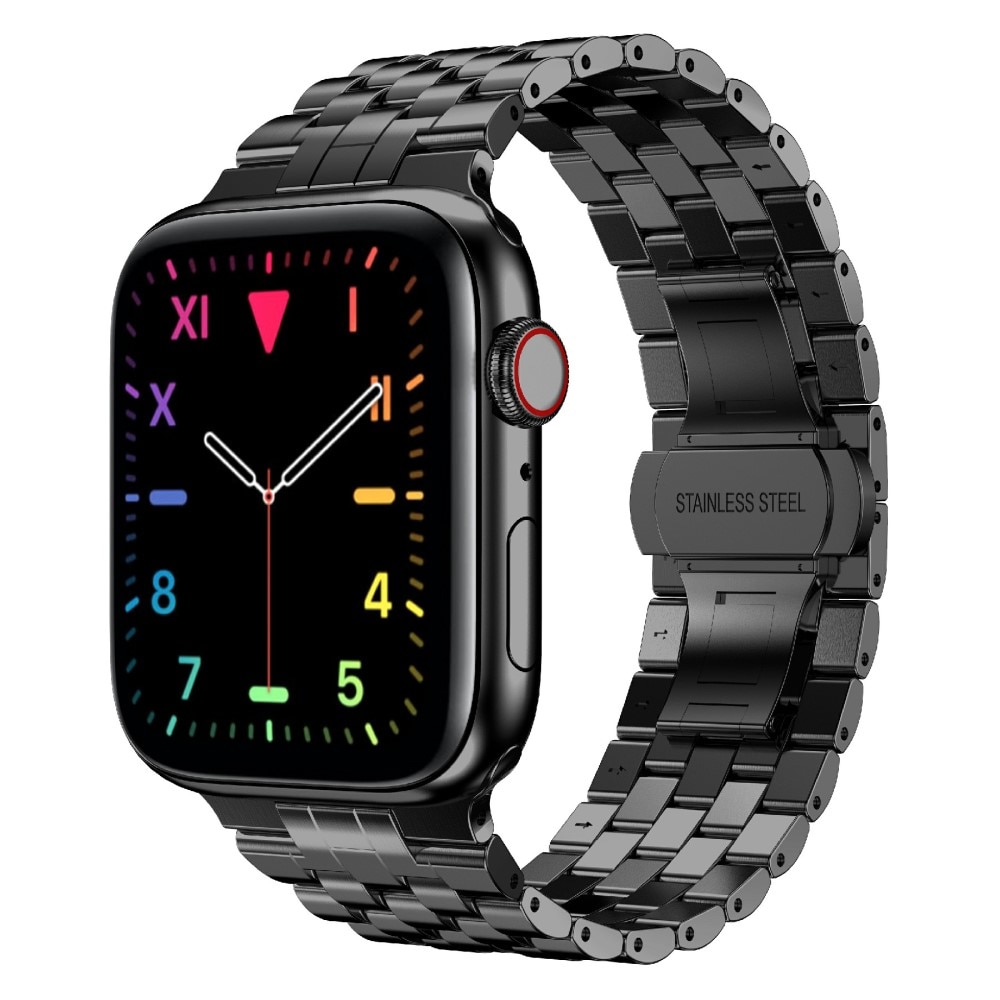 Apple Watch Ultra 49mm Business Metalen Armband zwart