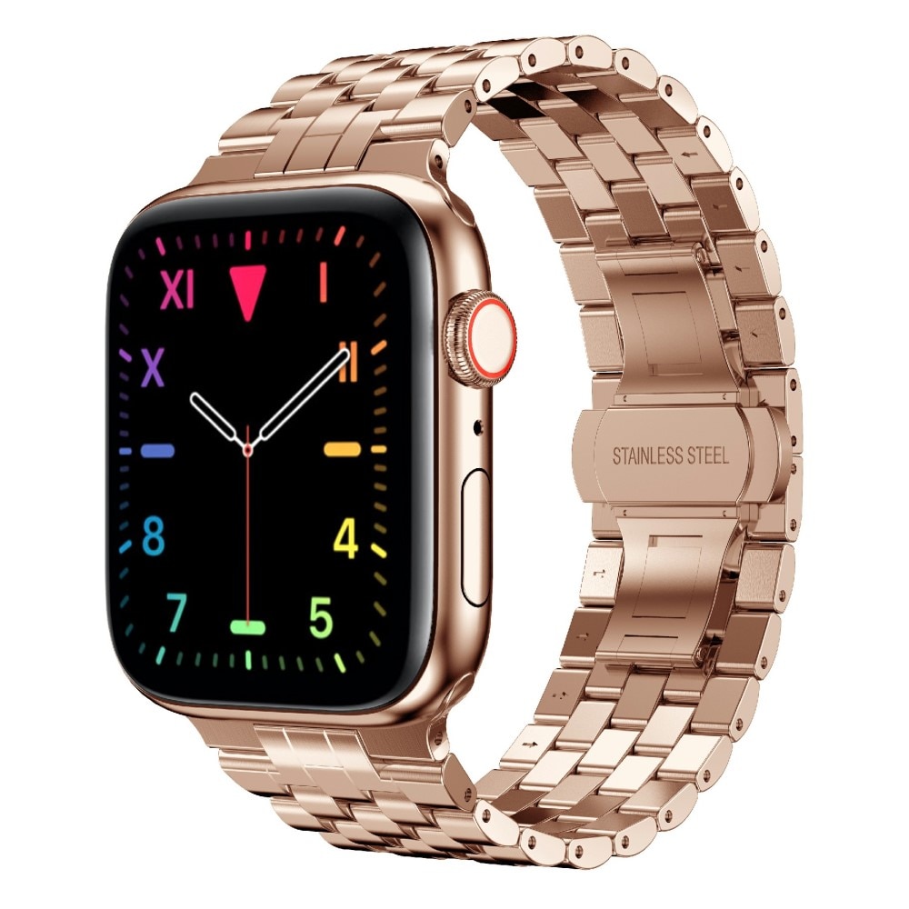 Apple Watch Ultra 49mm Business Metalen Armband rosé goud