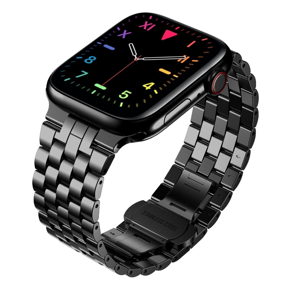 Apple Watch SE 44mm Business Metalen Armband zwart